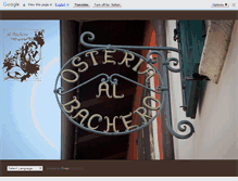 Tablet Screenshot of osteriabachero.com